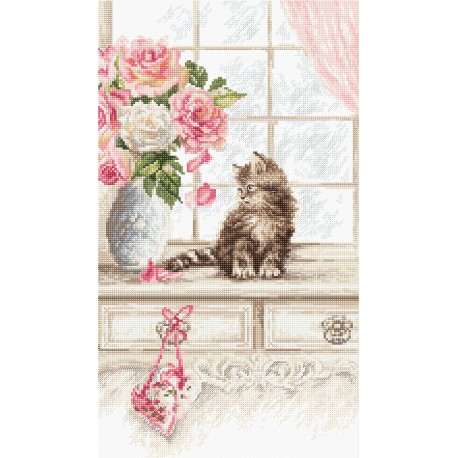 click here to view larger image of Kitten (counted cross stitch kit)