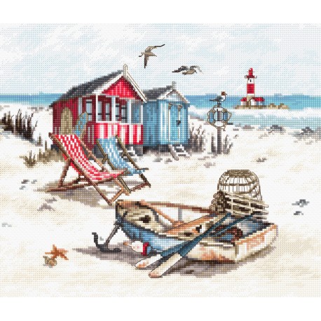 click here to view larger image of Beach (counted cross stitch kit)