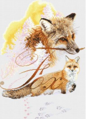 click here to view larger image of Fox (counted cross stitch kit)