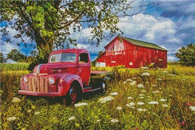 click here to view larger image of Old Red in the Wild Flowers (chart)