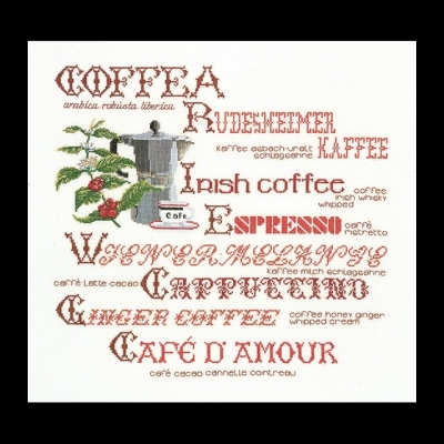 click here to view larger image of Coffee (counted cross stitch kit)