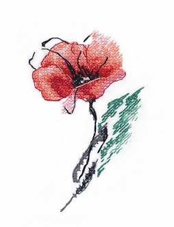 click here to view larger image of Poppy (counted cross stitch kit)