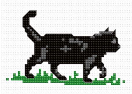 click here to view larger image of Kitten (counted cross stitch kit)