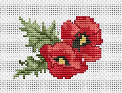 click here to view larger image of Poppies (counted cross stitch kit)