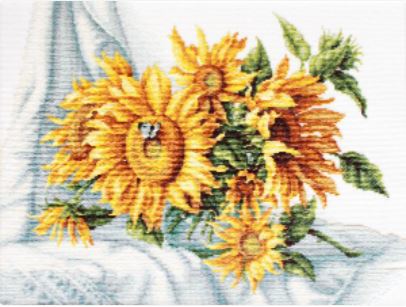 click here to view larger image of Sunflowers (counted cross stitch kit)