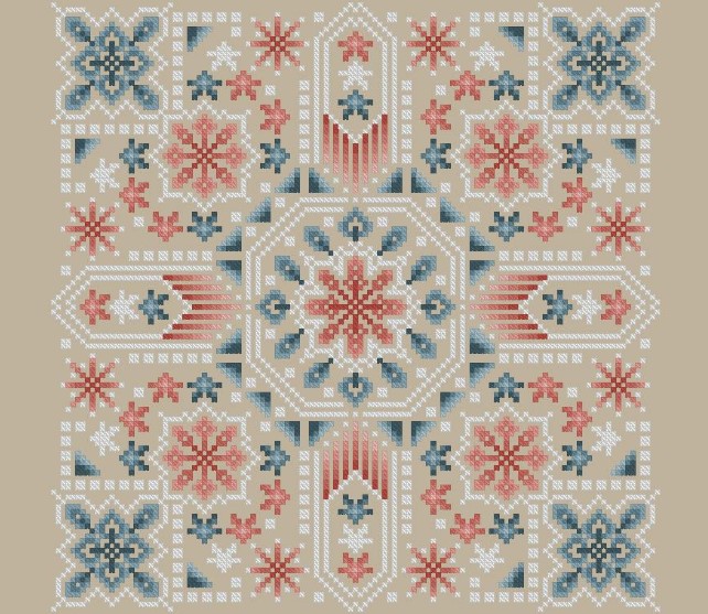 click here to view larger image of Patriotic Mandala (chart)