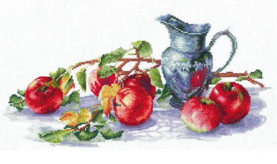 click here to view larger image of Juicy Apples  (counted cross stitch kit)