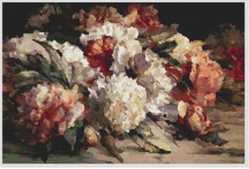 click here to view larger image of Peonies (William Jabez Muckley) (chart)