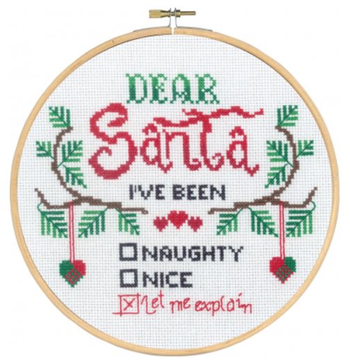 click here to view larger image of Dear Santa (counted cross stitch kit)