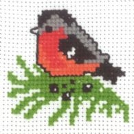 click here to view larger image of Bullfinch (counted cross stitch kit)