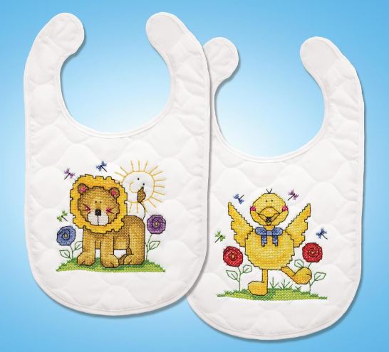 click here to view larger image of Animal Fun (stamped bib)