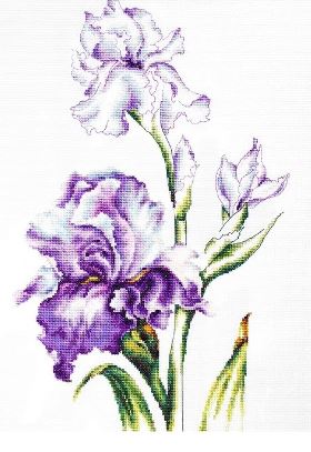 click here to view larger image of Irises (counted cross stitch kit)