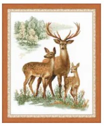 click here to view larger image of Deer (counted cross stitch kit)