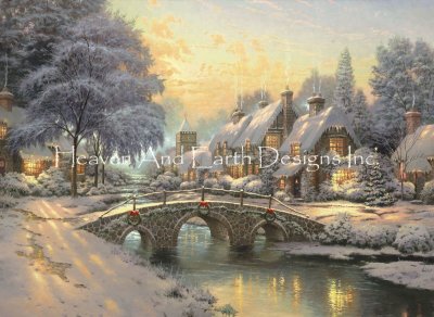 click here to view larger image of Cobblestone Christmas/Mini - Thomas Kinkade Studios (chart)