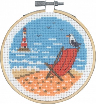 click here to view larger image of Seagulls (counted cross stitch kit)