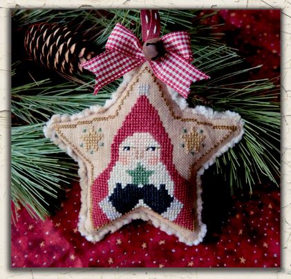 click here to view larger image of Santa Star Ornament (chart)