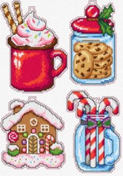 click here to view larger image of Christmas Sweets (counted cross stitch kit)