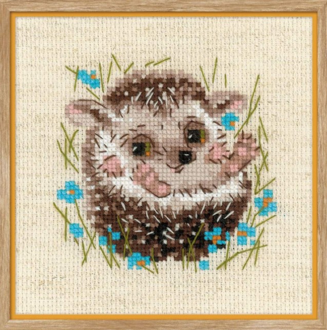 click here to view larger image of Little Hedgehog (counted cross stitch kit)