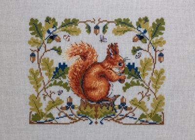 click here to view larger image of Squirrel (counted cross stitch kit)