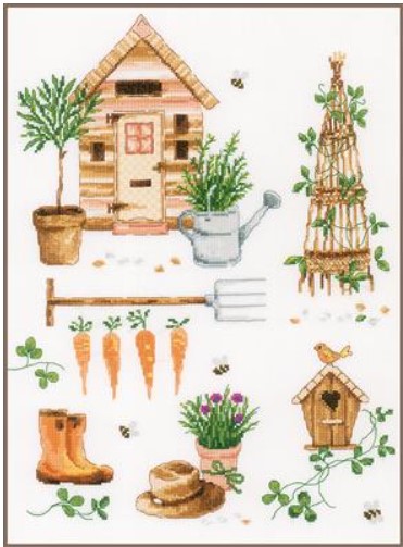 click here to view larger image of Garden (counted cross stitch kit)