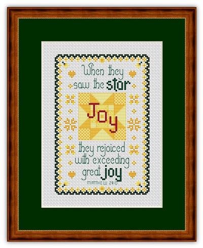 click here to view larger image of Christmas Exceeding Great Joy Bible Verse (chart)