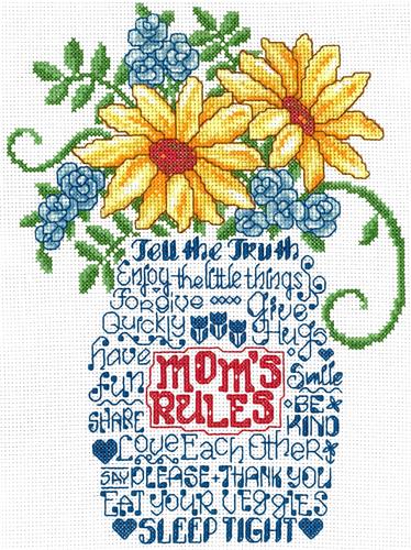 click here to view larger image of Lets Listen to Mom - Ursula Michael (counted cross stitch kit)