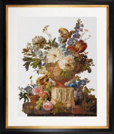 click here to view larger image of Flower Still Life with an Alabaster Vase (counted cross stitch kit)