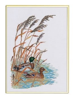 click here to view larger image of Mallards (counted cross stitch kit)