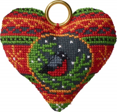 click here to view larger image of Bullfinch Ornament (counted cross stitch kit)