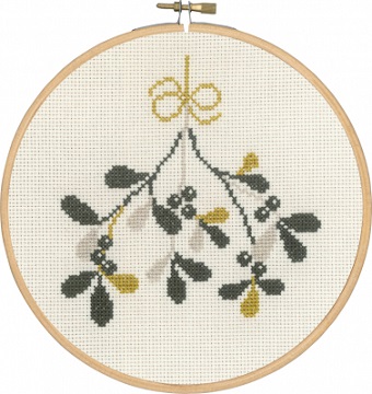 click here to view larger image of Misteltoe (counted cross stitch kit)