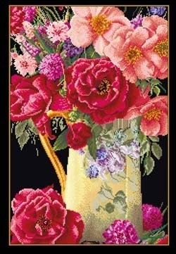 click here to view larger image of Roses (counted cross stitch kit)