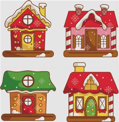 click here to view larger image of Gingerbread Houses (chart)