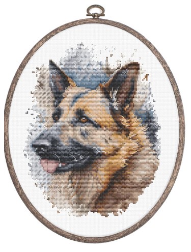 click here to view larger image of German Shepherd (counted cross stitch kit)