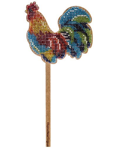 click here to view larger image of Bead Embroidery Kit/Wood - FLK-120 (bead kit)