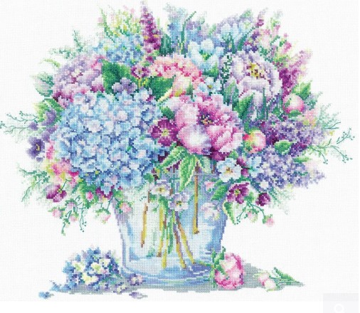 click here to view larger image of Summer Bouquet (counted cross stitch kit)