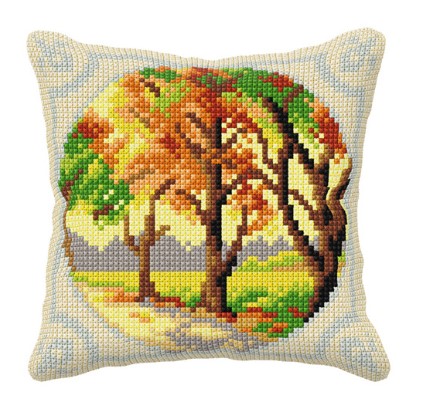 click here to view larger image of Four Season - Autumn (needlepoint kit)