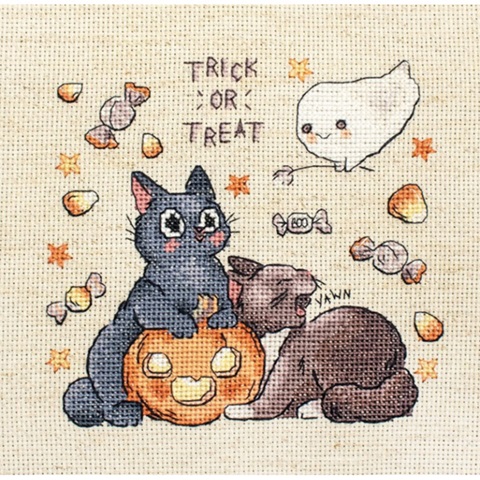 click here to view larger image of Trick or Treat (counted cross stitch kit)