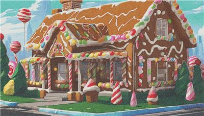 click here to view larger image of Gingerbread House (chart)