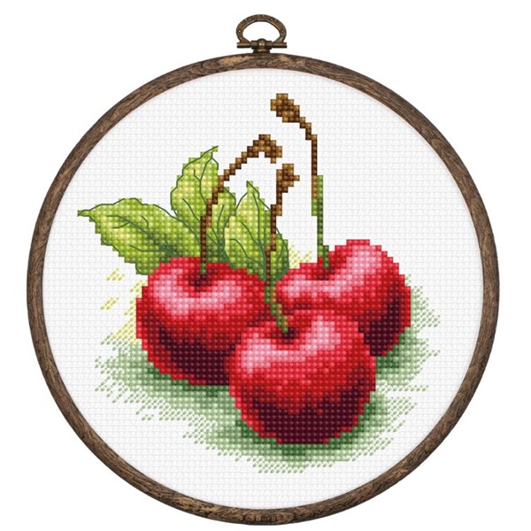 click here to view larger image of Cherries (counted cross stitch kit)