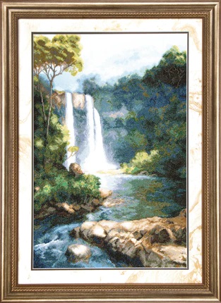 click here to view larger image of Waterfall (counted cross stitch kit)