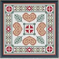 click here to view larger image of Folkart Christmas Tile (chart)