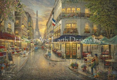 click here to view larger image of Paris Cafe - Thomas Kinkade (chart)