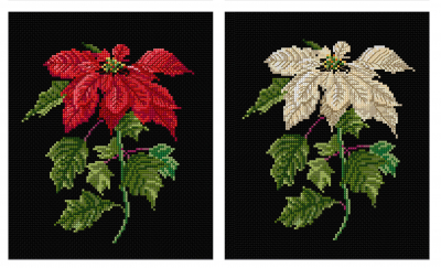 click here to view larger image of Poinsettia (counted cross stitch kit)