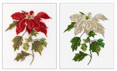 click here to view larger image of Poinsettia   (counted cross stitch kit)