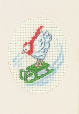 click here to view larger image of Card - Hen (counted cross stitch kit)