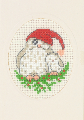 click here to view larger image of Card - Owl (counted cross stitch kit)