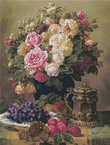 click here to view larger image of Still Life with a Vase of Flowers (Large) (chart)