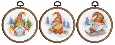 click here to view larger image of Gnomes (counted cross stitch kit)