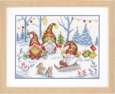 click here to view larger image of Party with Gnomes (counted cross stitch kit)