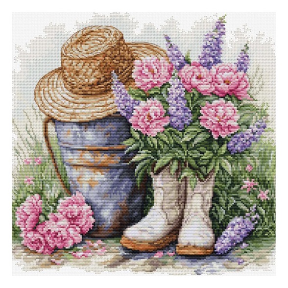 click here to view larger image of Garden Decor (counted cross stitch kit)